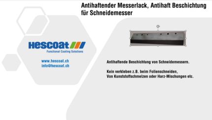 Non-Stick Lack von Messern, Messer antihaftende lackieren