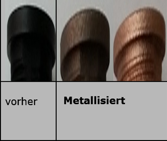 Metallisierte Bolzen